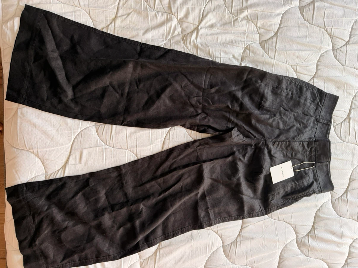 Everlane Wide-Leg Linen Pants - Size 4 - photo 2