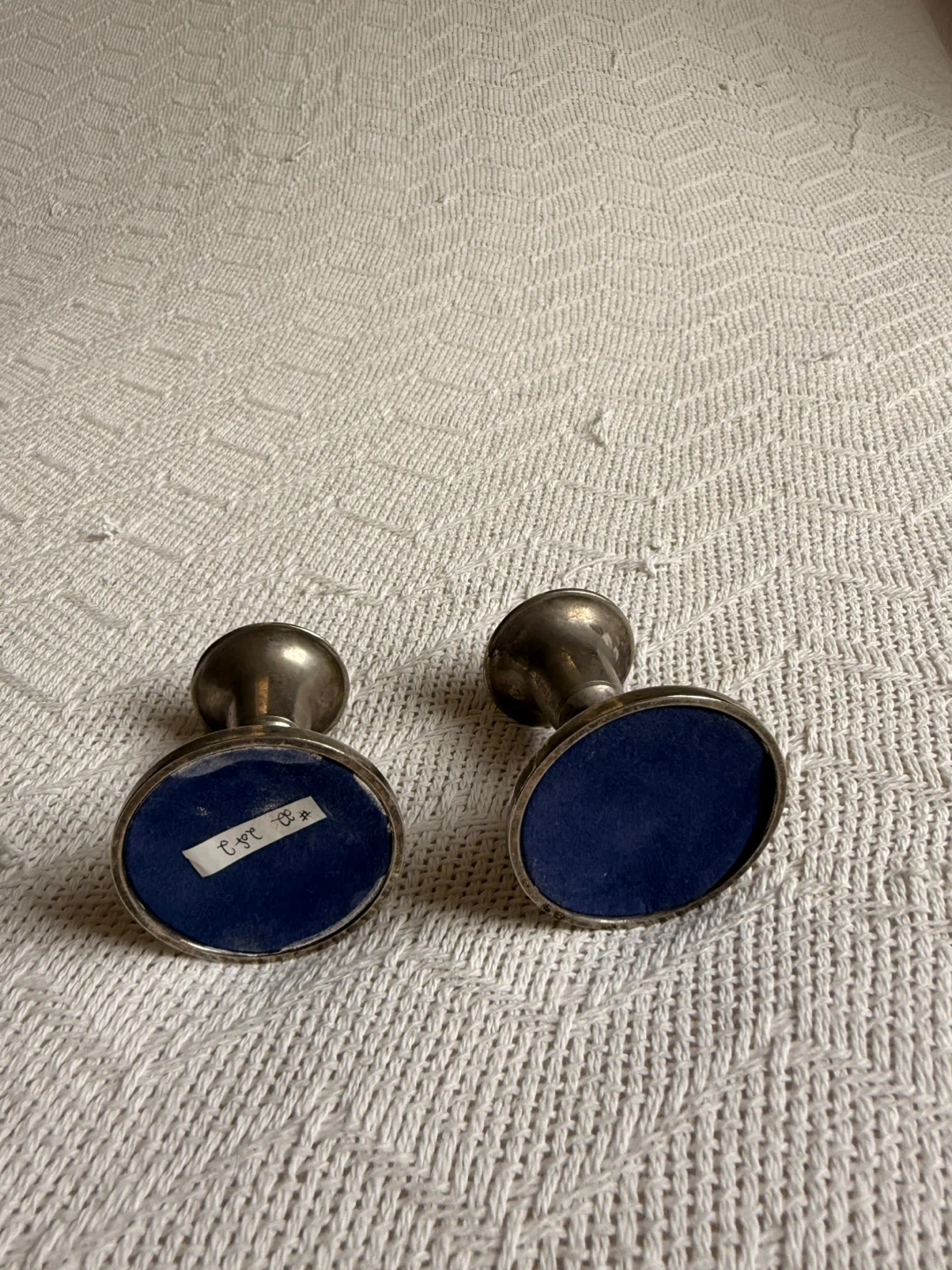Set of Two Silver Plated Candlestick Holders - photo 4