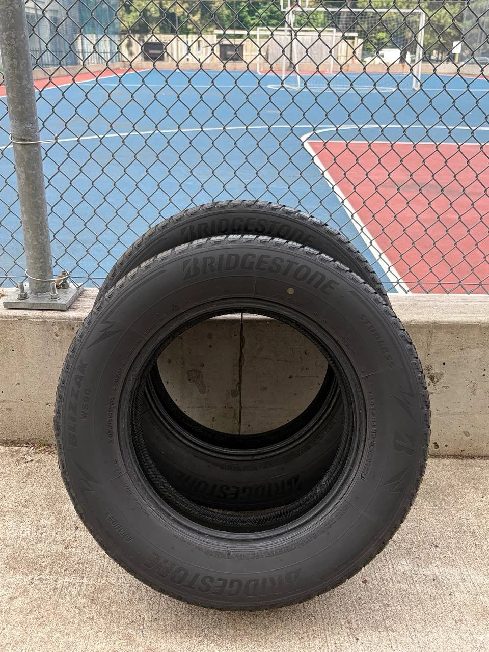 Pair of 215/65R16 BridgeStone Blizzak winter tires