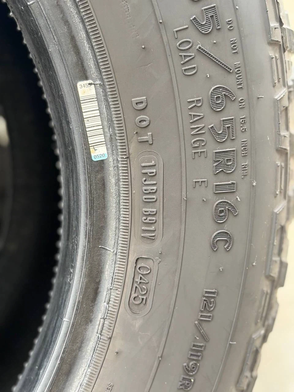 Pair of 2025 235/65R16 Goodyear Wrangler Workhorse winter tires - photo 4