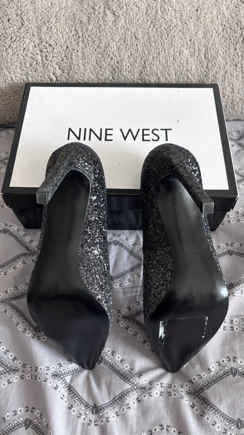 Nine West Tatiana glitter heels size 8M - photo 2