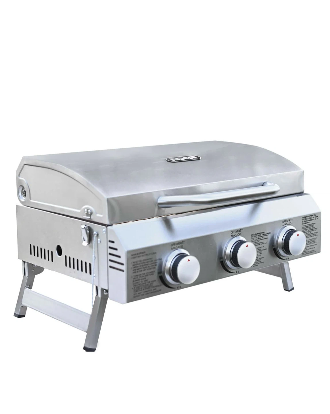 NXR 3-Burner Stainless Steel Portable Propane Grill - photo 2