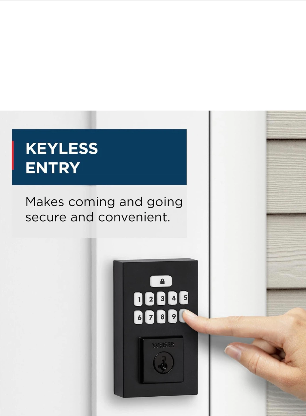 Weiser Keyless Entry Electronic Deadbolt and Handleset - photo 3