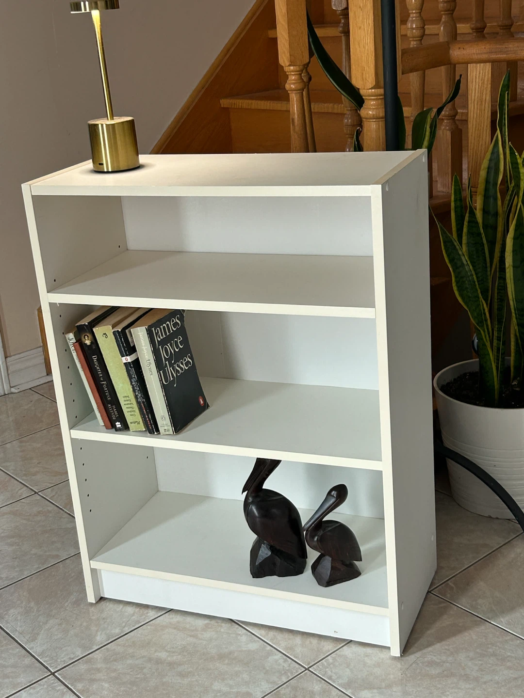 White 3-Tier Bookshelf