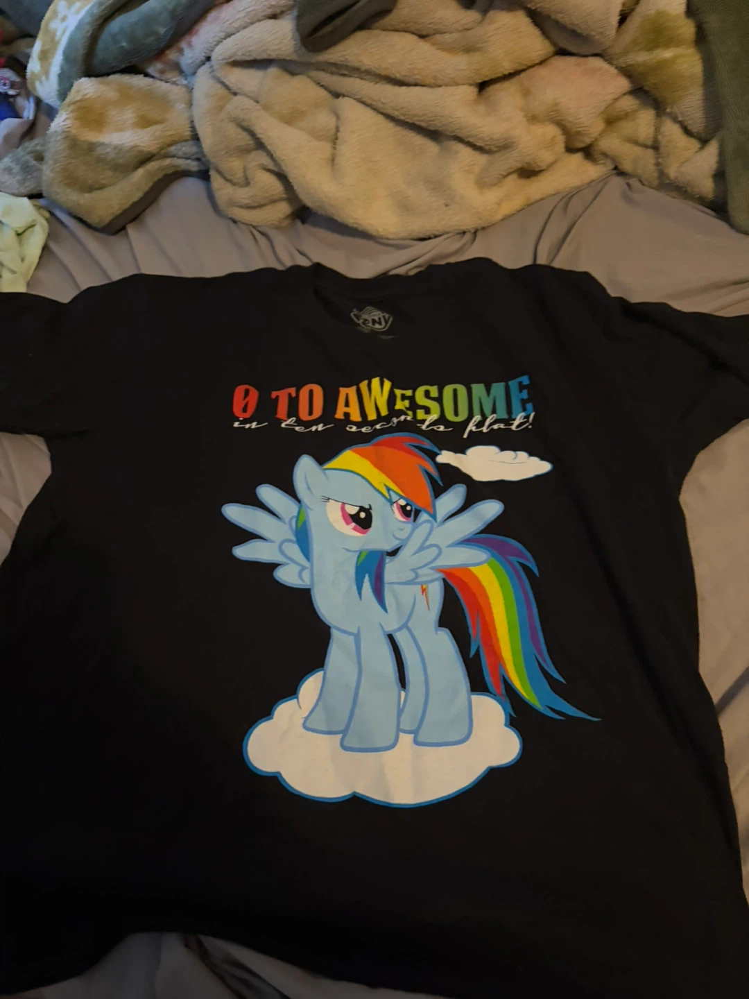 My Little Pony Rainbow Dash Black T-Shirt