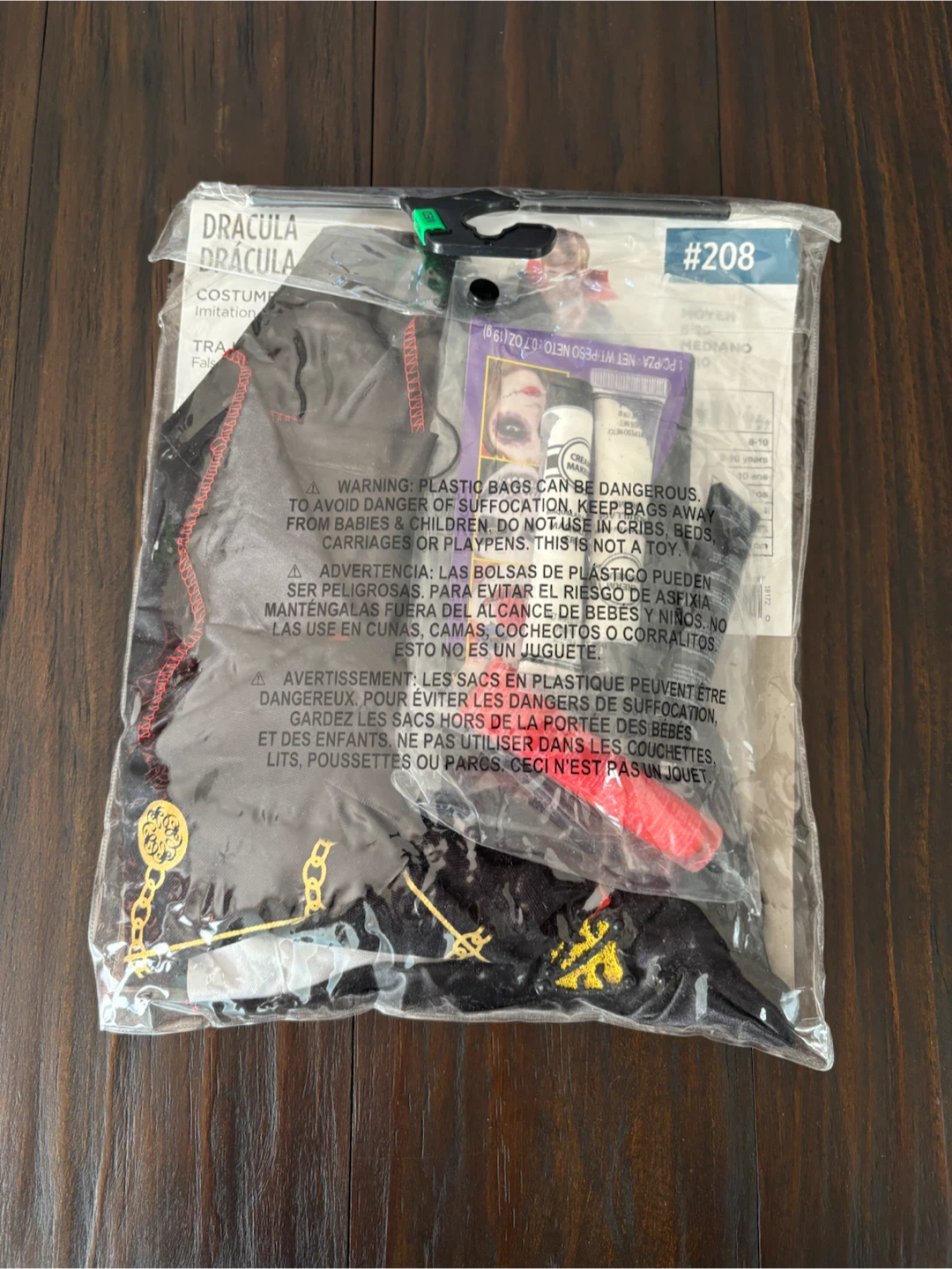 Suit Yourself Dracula Costume Medium 8-10 - photo 2