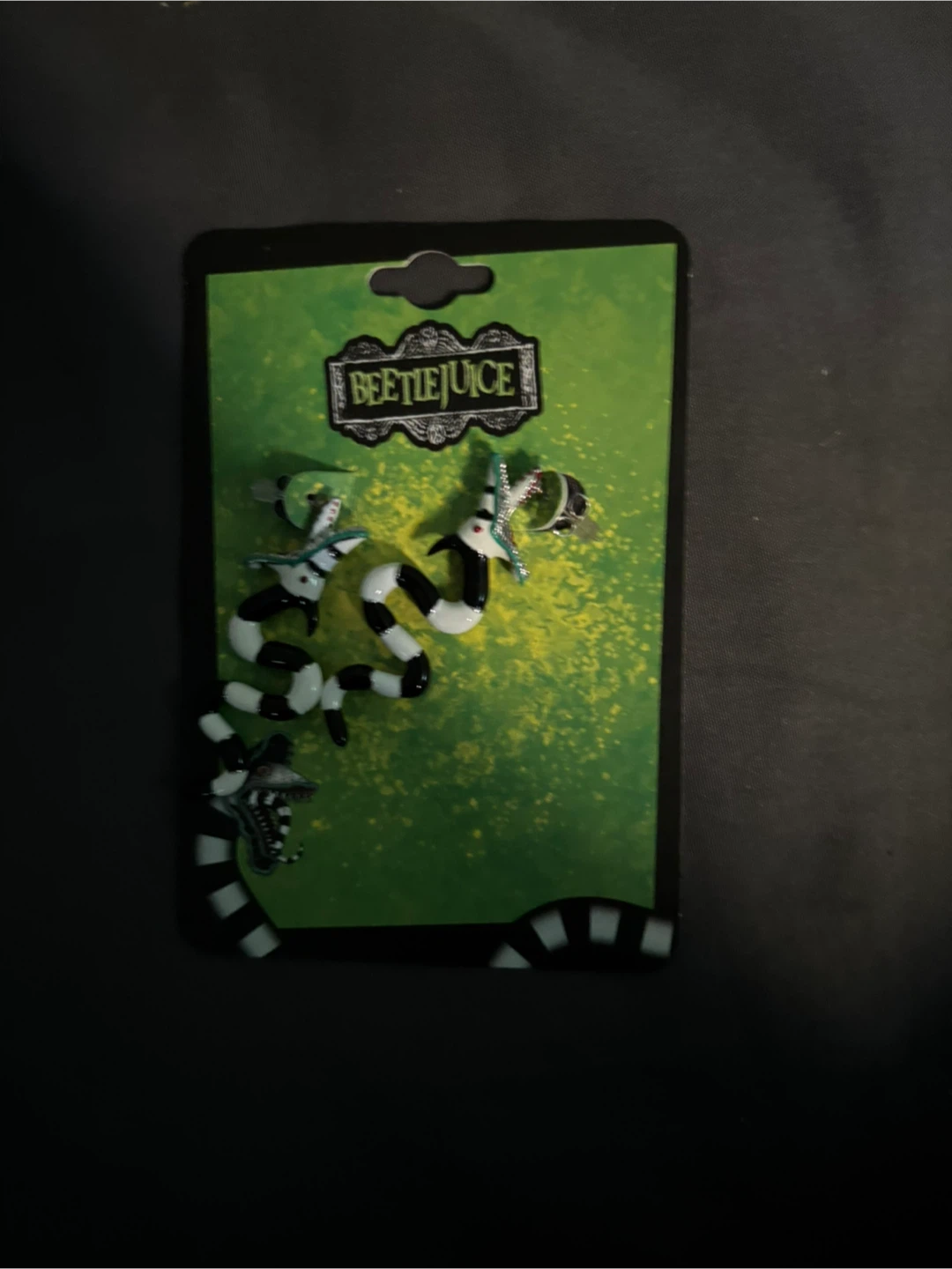 Beetlejuice Sandworm Earring Set