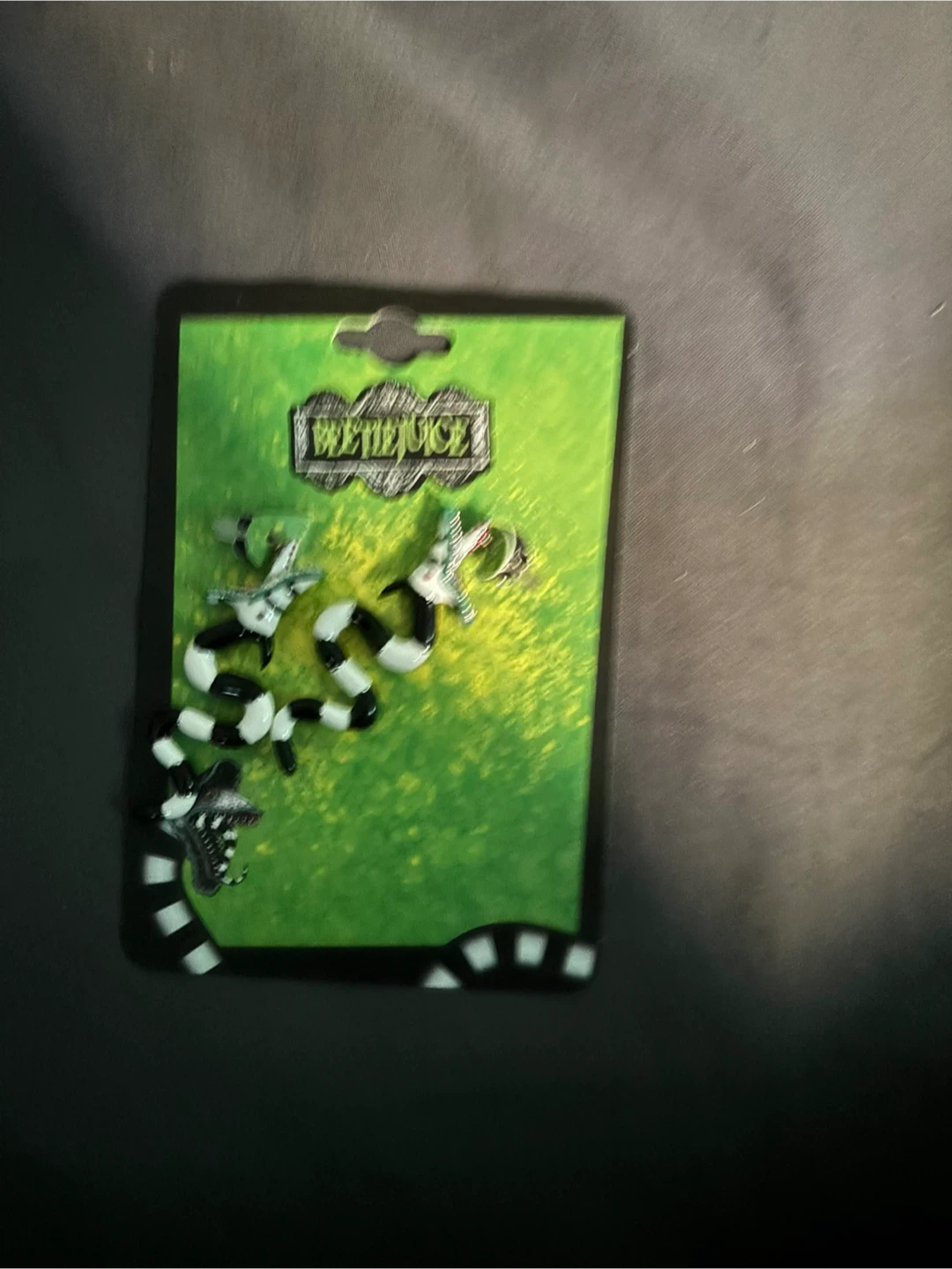 Beetlejuice Sandworm Earring Set - photo 2