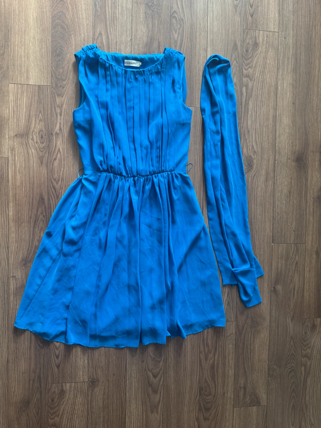 💙 Calvin Klein Electric Blue Dress – XS | Flattering & Feminine - photo 3