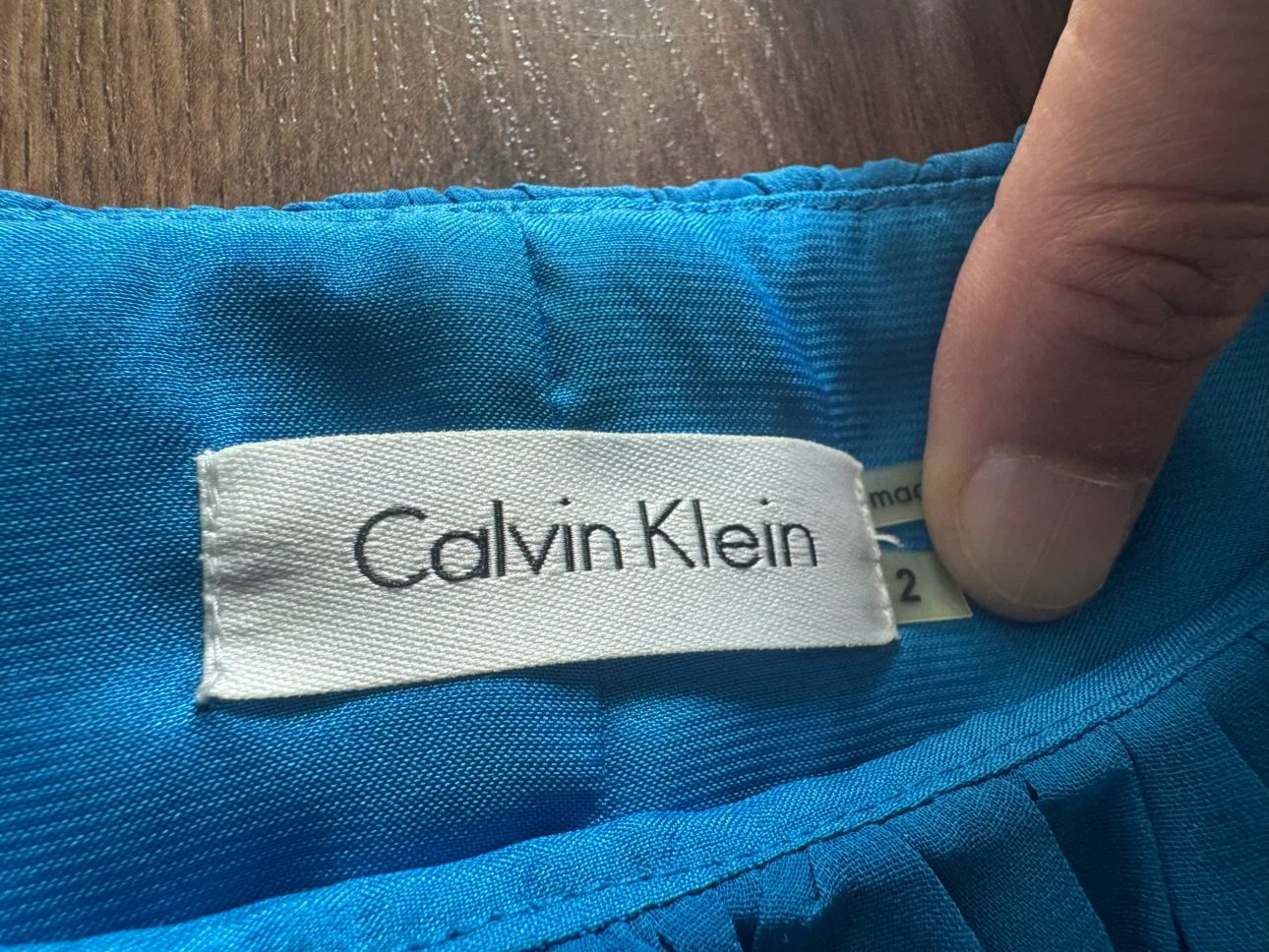 💙 Calvin Klein Electric Blue Dress – XS | Flattering & Feminine - photo 4