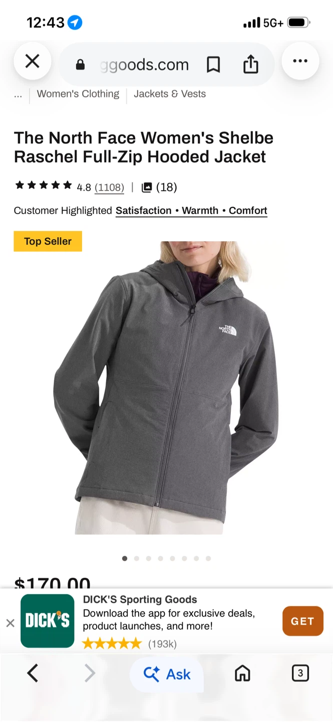 The north face women jacket large - photo 2