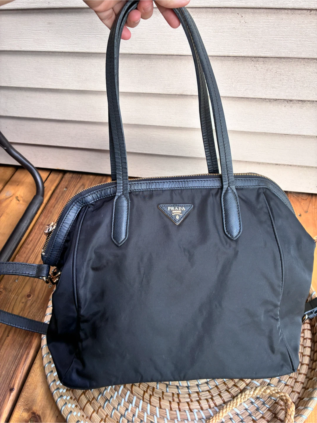 Two way prada tote bag