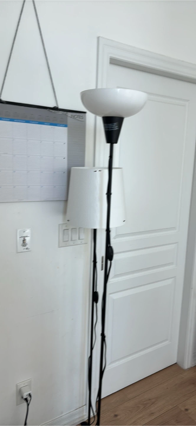 2 IKEA Black Floor Lamps (Perfect condition)