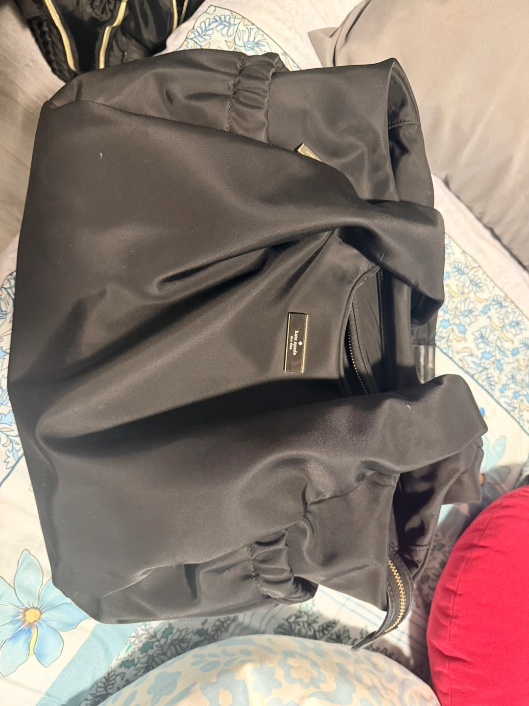 Kate Spade Black Nylon Tote Diaper Bag