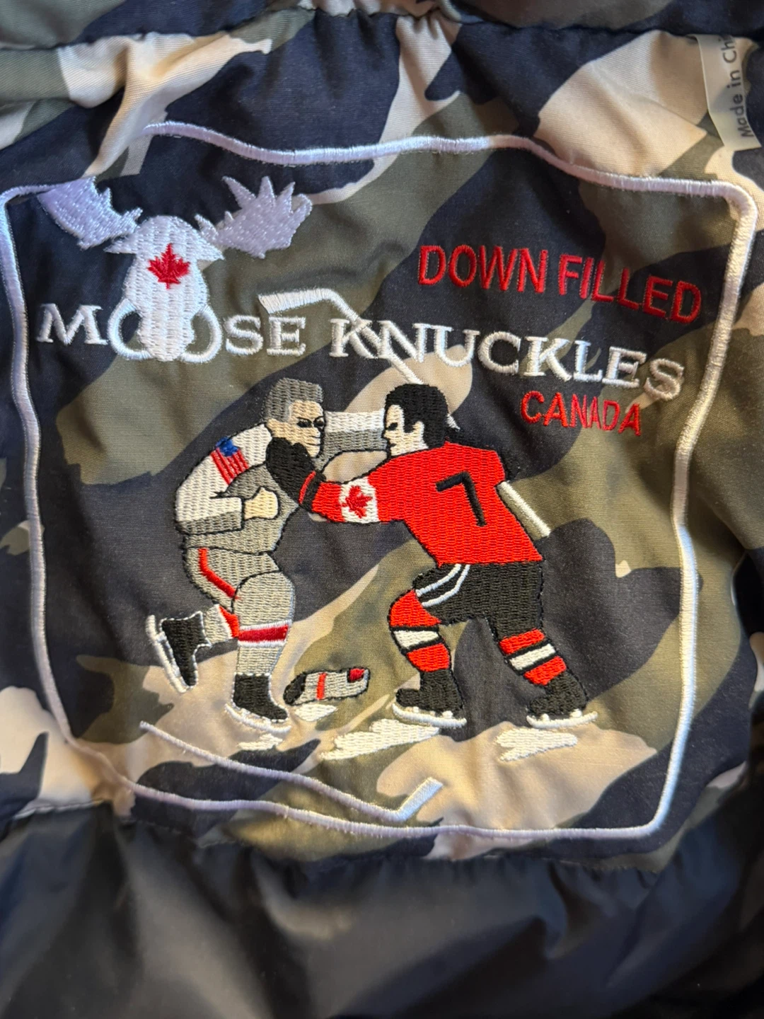 Moose Knuckles Camo Bomber Jacket large - photo 5
