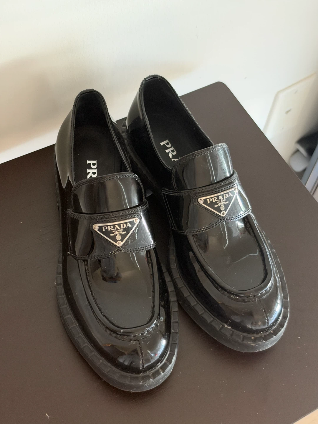 Prada Patent Leather Loafers - photo 2