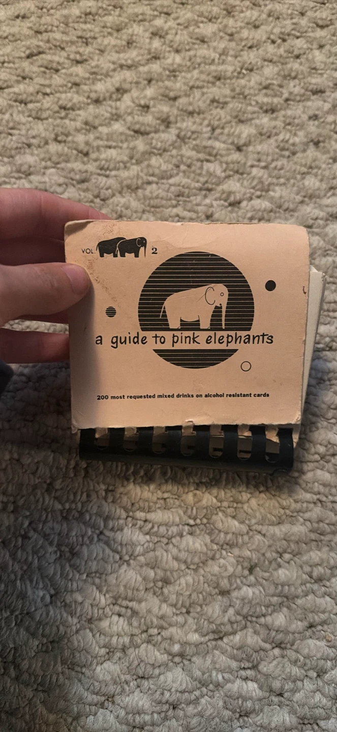 A Guide to Pink Elephants Vol. 2 Cocktail Recipe Cards