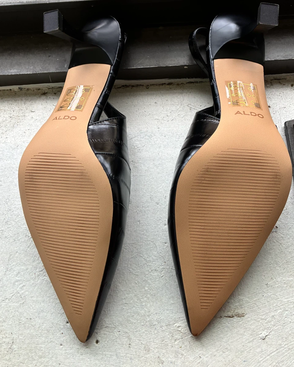 ALDO Black Slingback Heels - photo 2