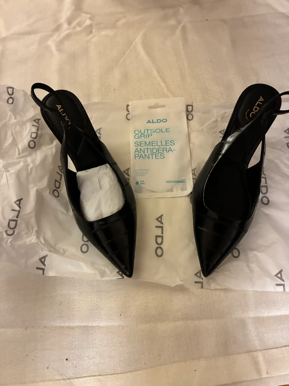 ALDO Black Slingback Heels - photo 3