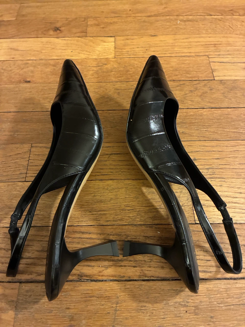 ALDO Black Slingback Heels - photo 4