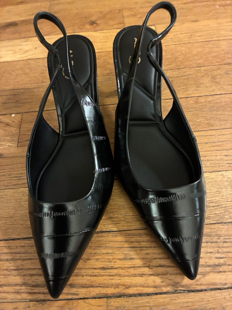 ALDO Black Slingback Heels - photo 5