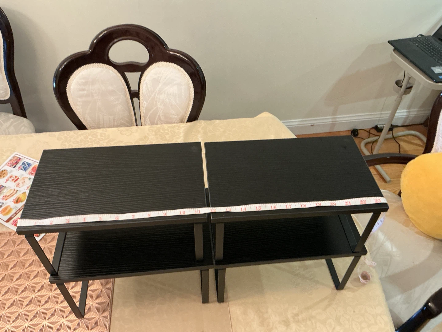 Set of Two Black Counter Shelves - photo 3