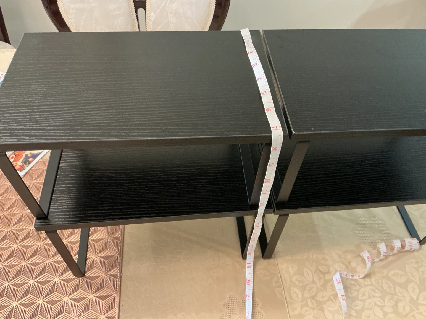 Set of Two Black Counter Shelves - photo 4
