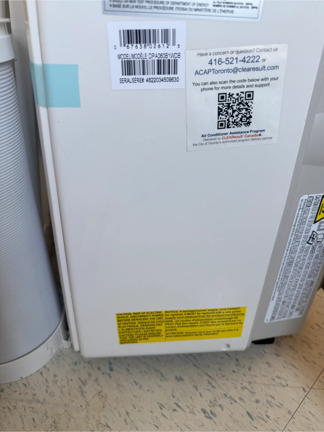 Danby Portable Air Conditioner DPA060B1WDB