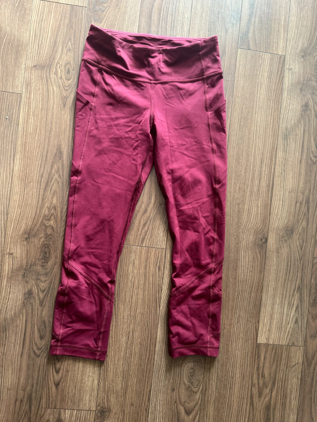 🍷 Lululemon Burgundy High-Waisted Tights – Size 4 / Fits XS–2