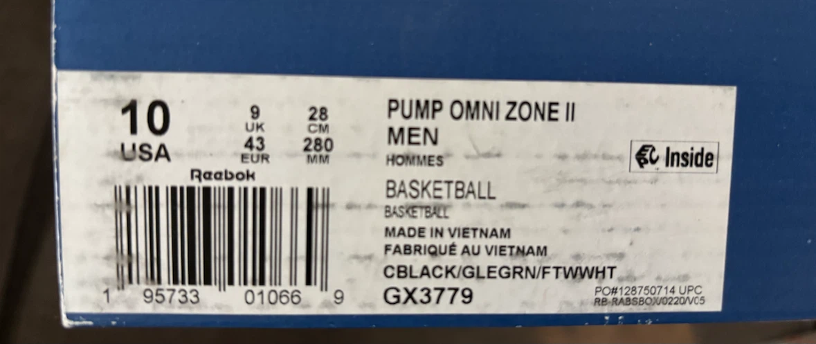 Reebok Pump Omni Zone II Basketball Shoes - photo 3