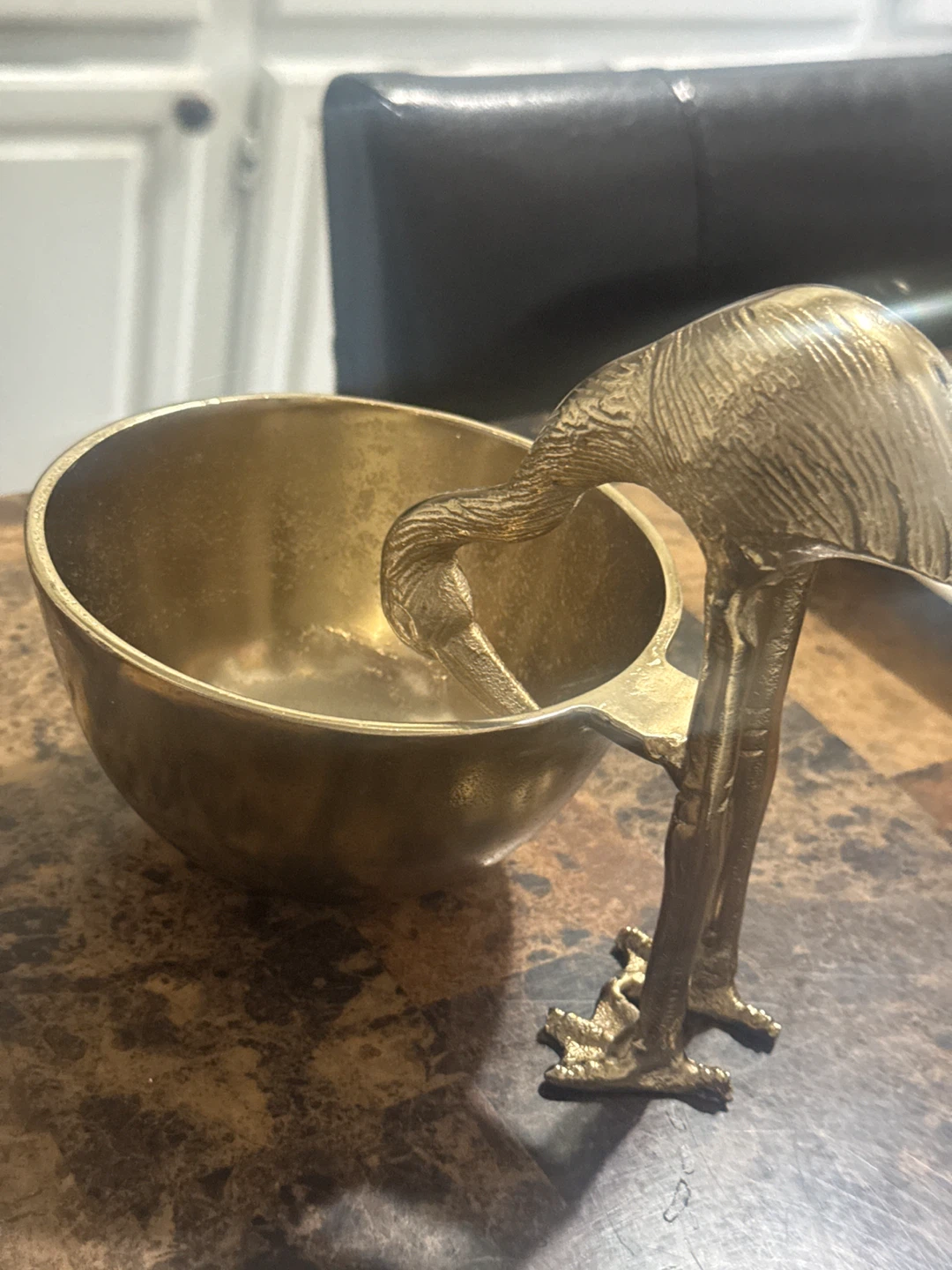 Gold Flamingo Serving Bowl - photo 2