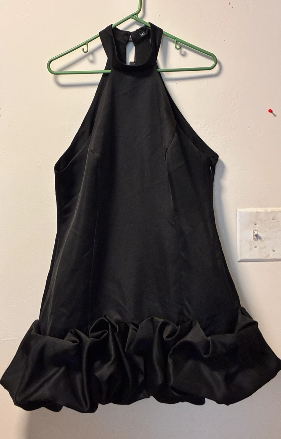 Fashion Nova Sienna Satin Mini Dress Black 1X - photo 2