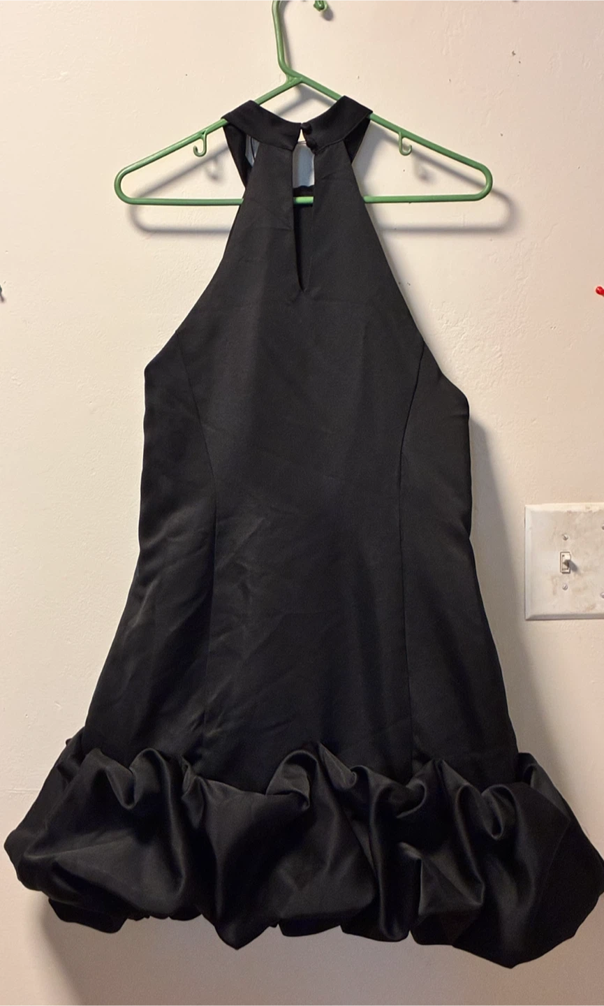 Fashion Nova Sienna Satin Mini Dress Black 1X - photo 3