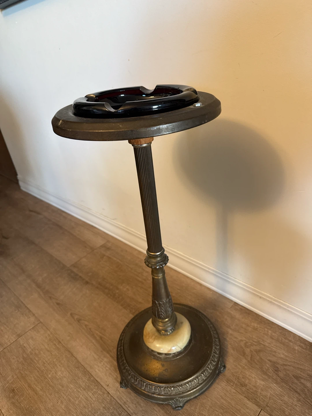 Vintage Brass Floor Standing Ashtray