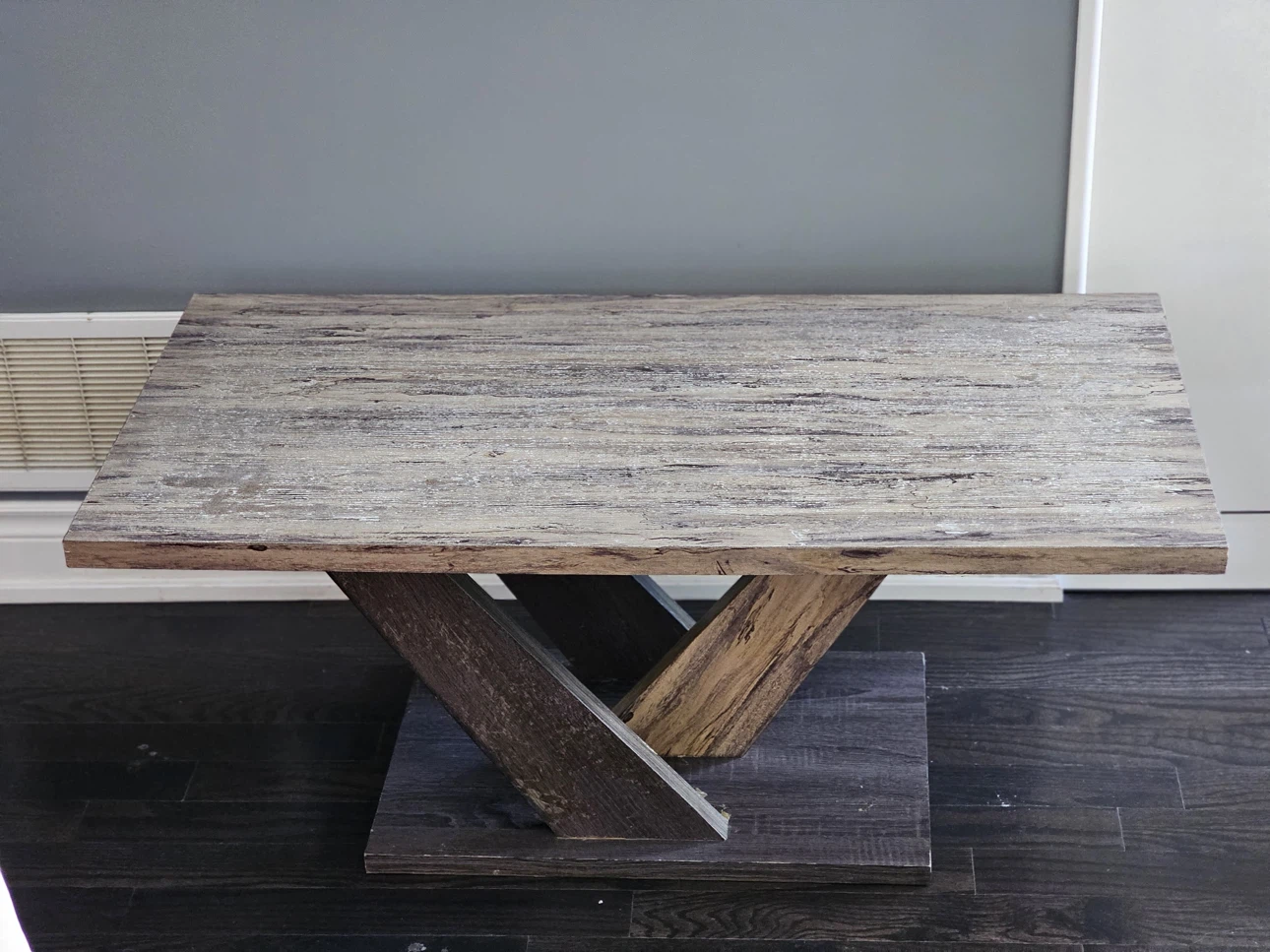 Rustic Wood Finish Coffee Table