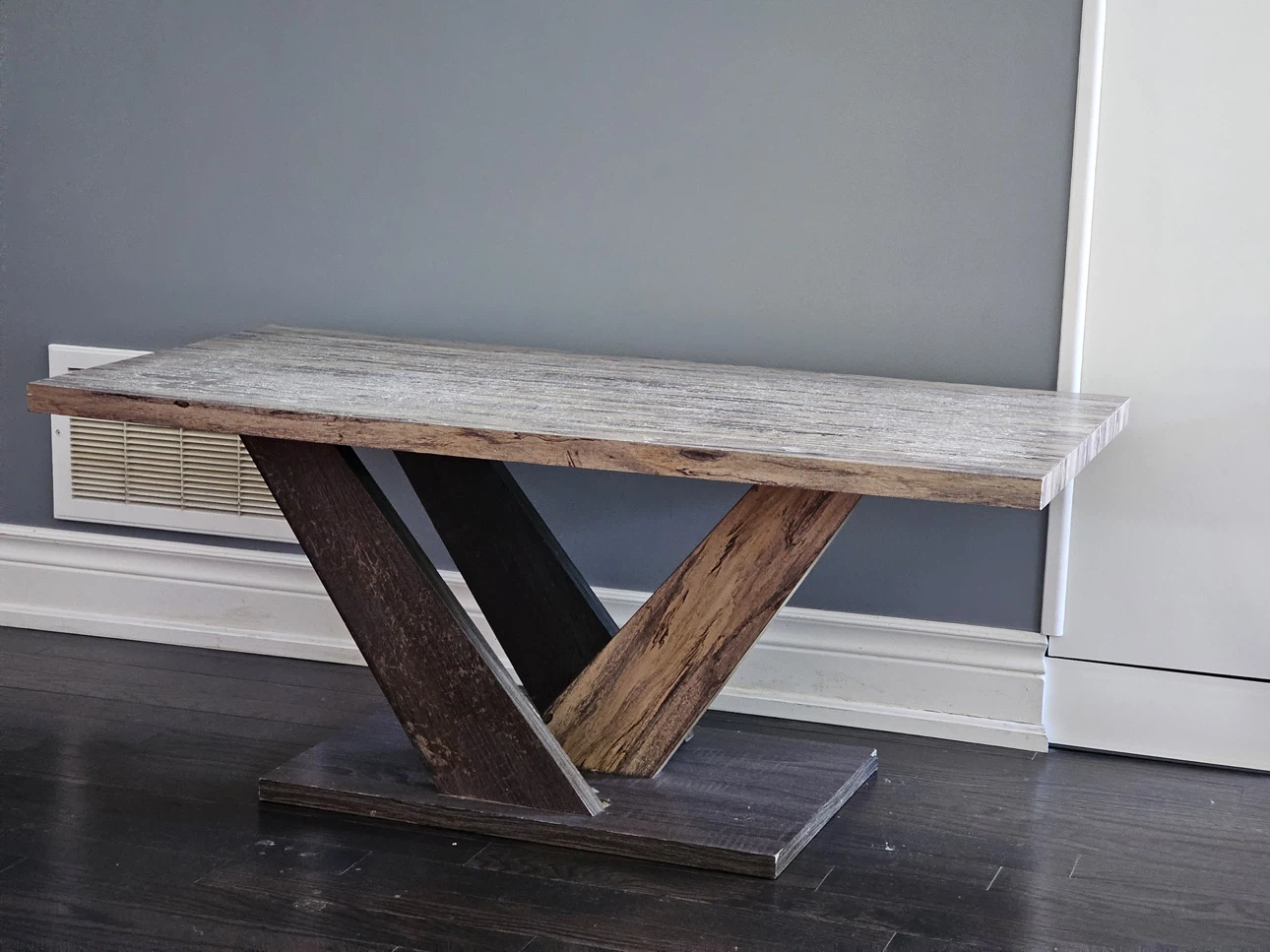 Rustic Wood Finish Coffee Table - photo 2