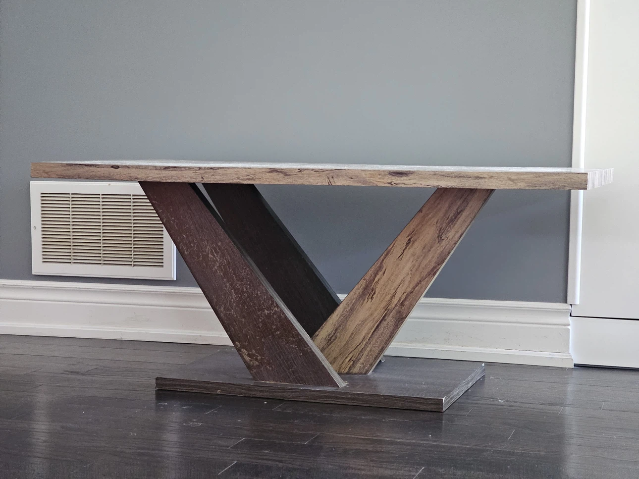 Rustic Wood Finish Coffee Table - photo 4