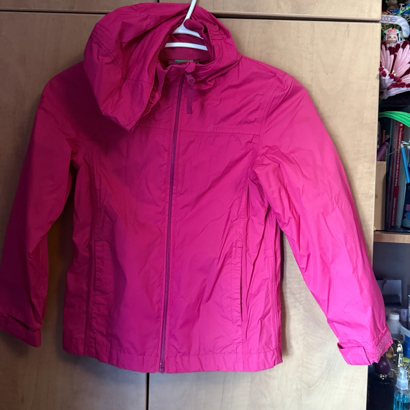Girls Mountain Warehouse pink hooded jacket