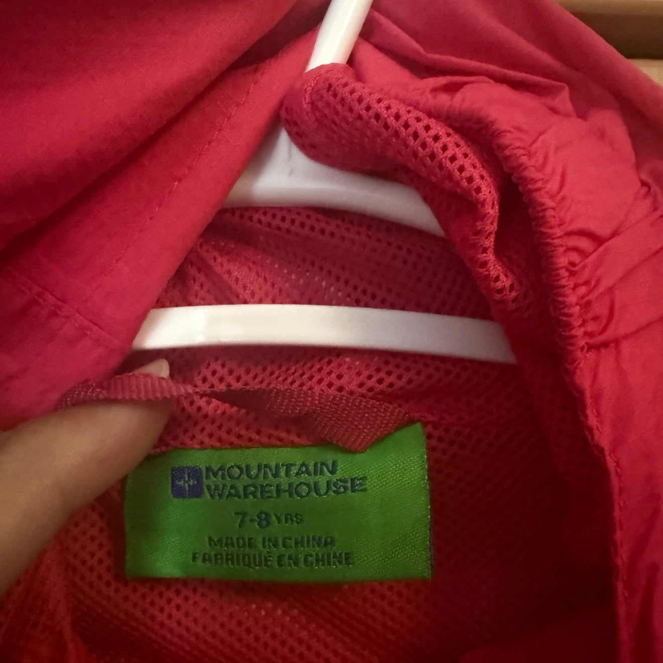 Girls Mountain Warehouse pink hooded jacket - photo 2