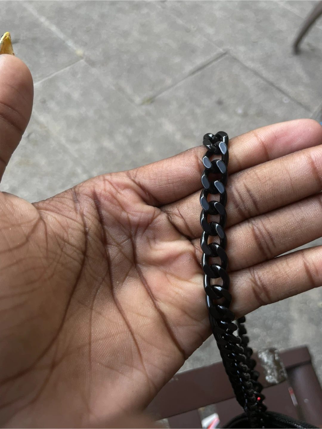 Saint Laurent YSL Black Envelope Chain Wallet - photo 4