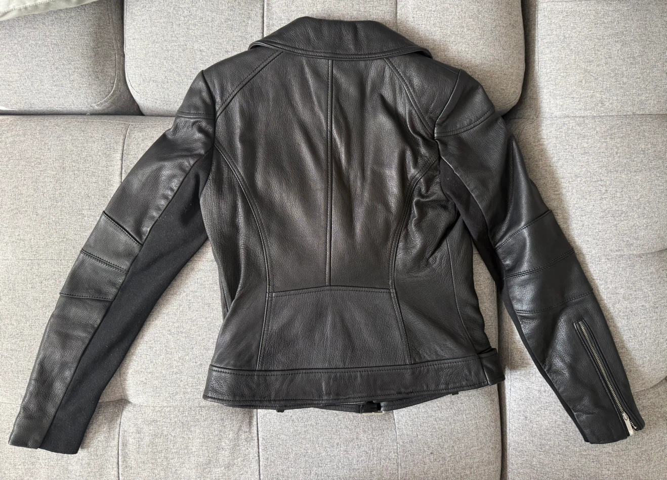 BCBGMAXAZRIA Black Leather Moto Jacket - photo 2