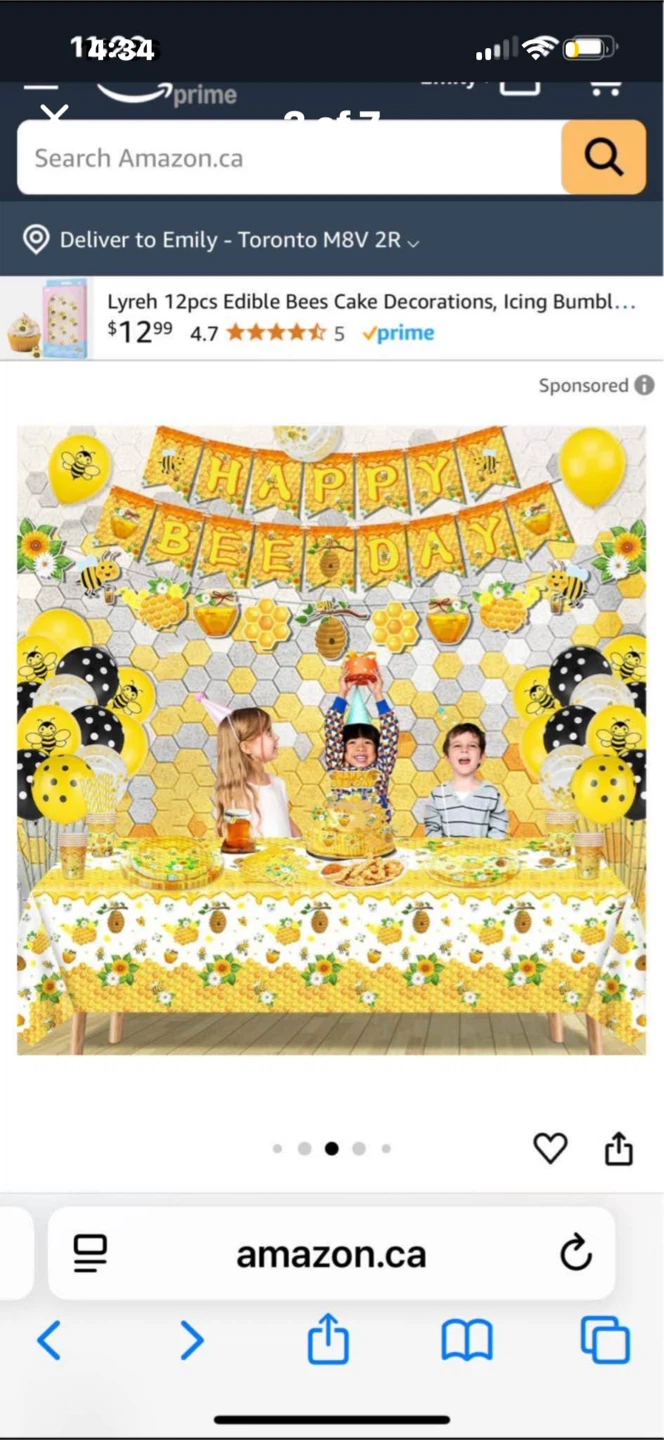 162 Pc Bee Birthday Kit - photo 3