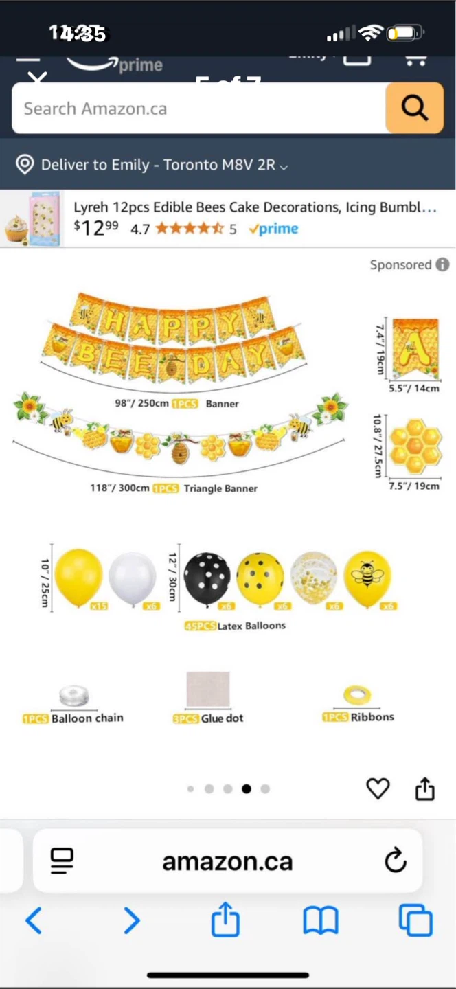 162 Pc Bee Birthday Kit - photo 5