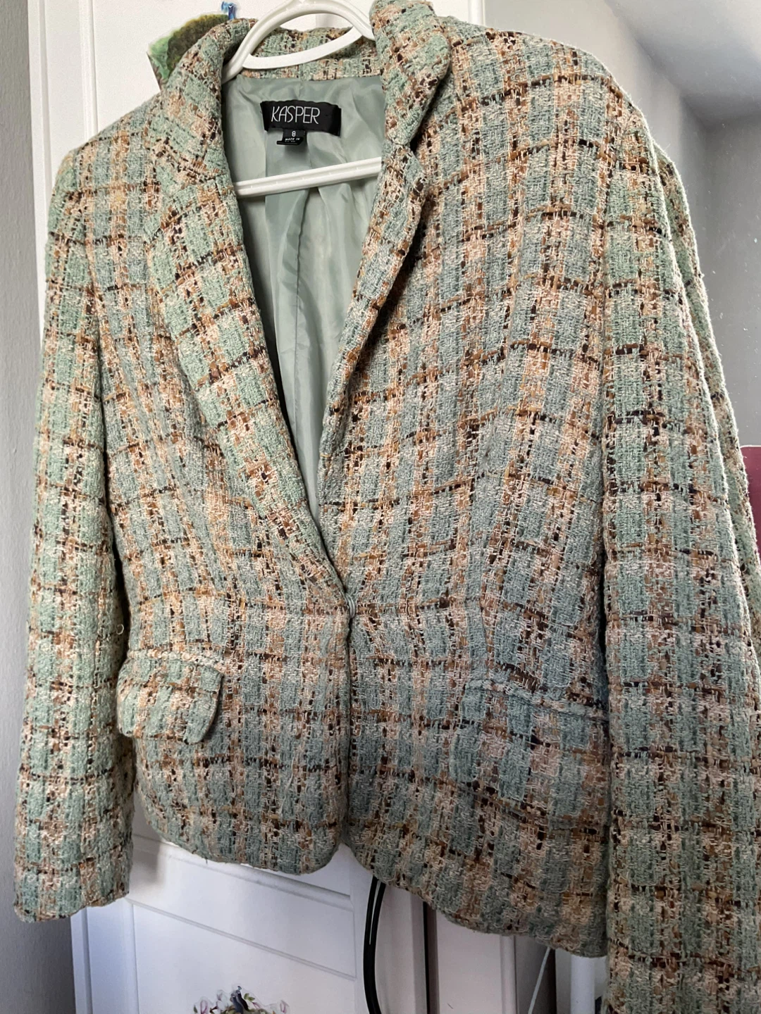 Kasper Tweed Blazer - Size 8