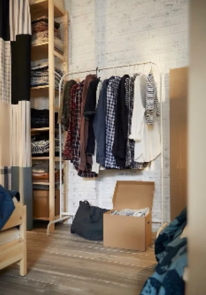 IKEA Clothing Rack White