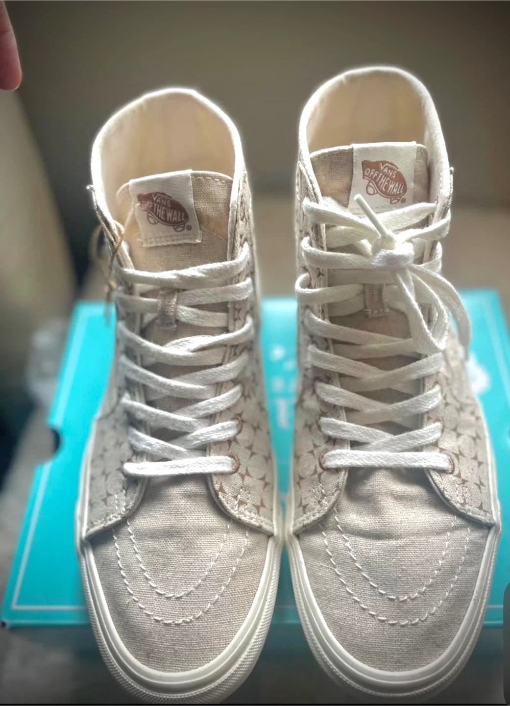 Preloved Vans Sk8-Hi High Top Sneakers - size 8 men or 9.5 women