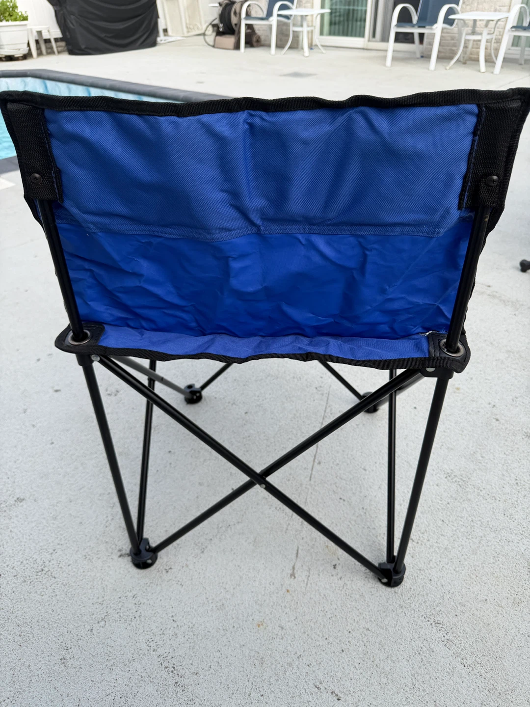 Blue Portable Folding Camping Chair - photo 2
