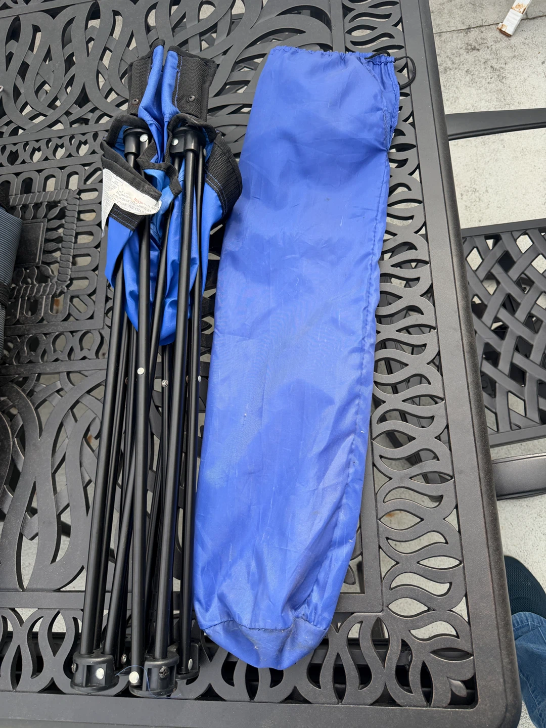 Blue Portable Folding Camping Chair - photo 4