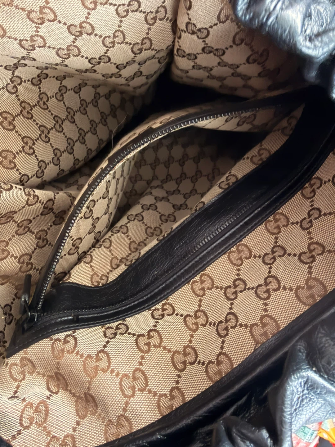 Gucci Black Leather Backpack