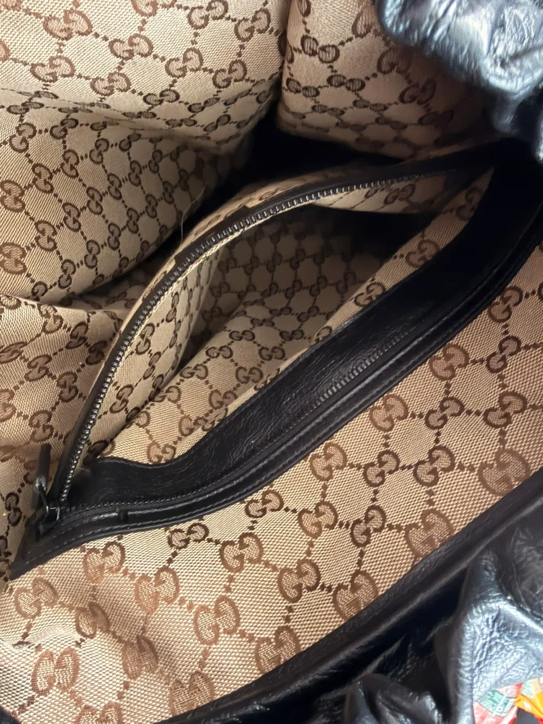 Gucci Black Leather Backpack